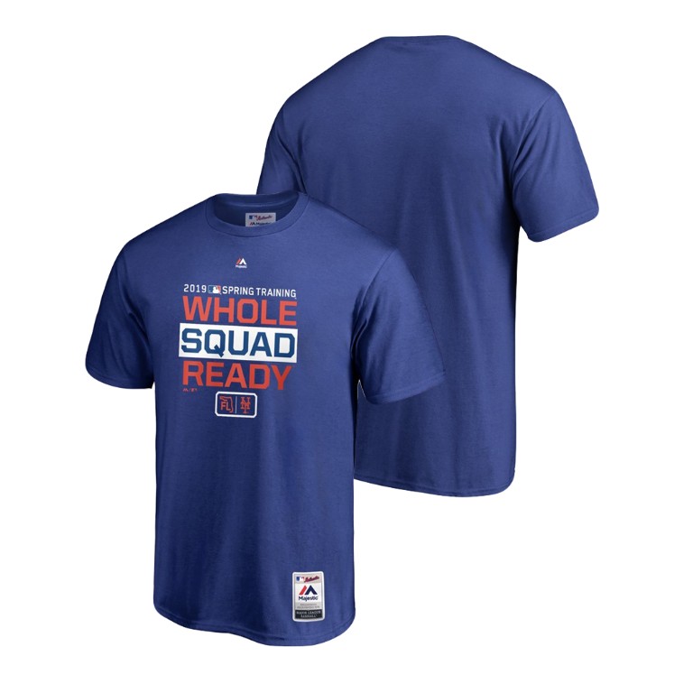 New York Mets Authentic Collection Royal Majestic T-Shirt 2019 Spring Training New York Mets Authentic Collection Royal Majestic T-Shirt 2019 Spring Training