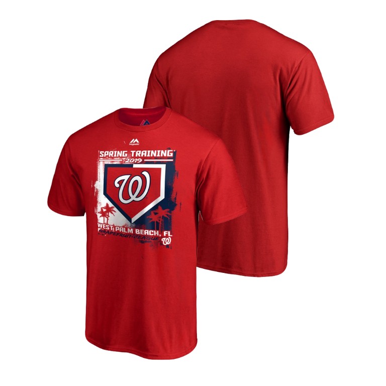 Washington Nationals Base on Balls Red Grapefruit League T-Shirt 2019 Spring Training Washington Nationals Base on Balls Red Grapefruit League T-Shirt 2019 Spring Training