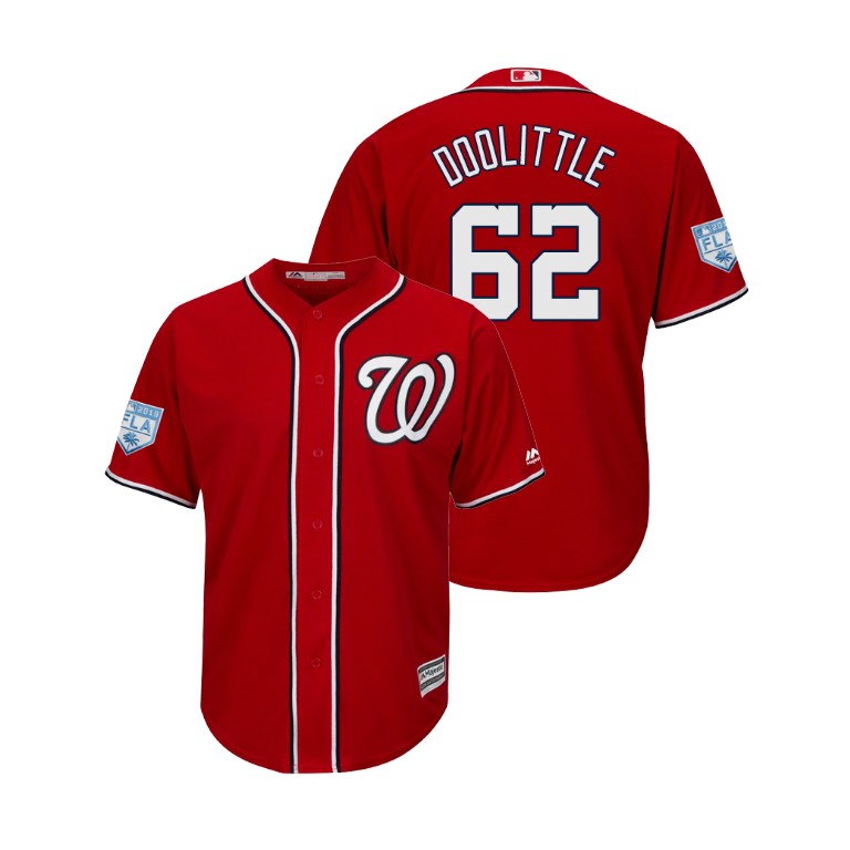Washington Nationals Scarlet #62 Sean Doolittle Cool Base Jersey 2019 Spring Training Washington Nationals Scarlet #62 Sean Doolittle Cool Base Jersey 2019 Spring Training