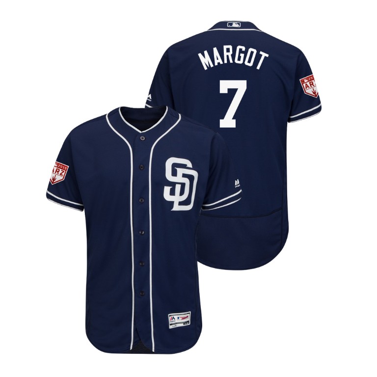San Diego Padres Navy #7 Manuel Margot Flex Base Jersey 2019 Spring Training San Diego Padres Navy #7 Manuel Margot Flex Base Jersey 2019 Spring Training
