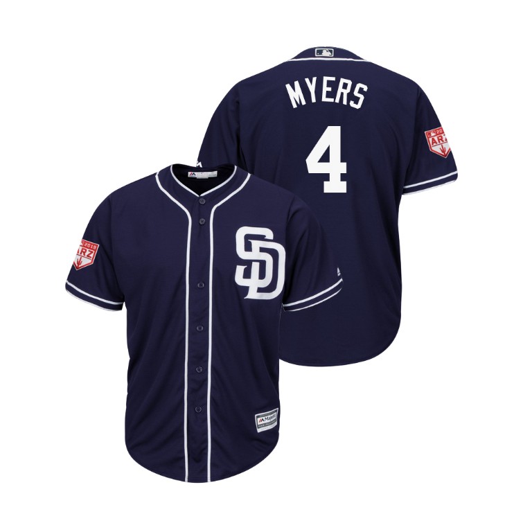 San Diego Padres Navy #4 Wil Myers Cool Base Jersey 2019 Spring Training San Diego Padres Navy #4 Wil Myers Cool Base Jersey 2019 Spring Training