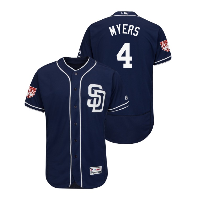 San Diego Padres Navy #4 Wil Myers Flex Base Jersey 2019 Spring Training San Diego Padres Navy #4 Wil Myers Flex Base Jersey 2019 Spring Training