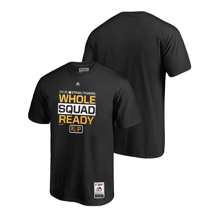 Pittsburgh Pirates Authentic Collection Black Majestic T-Shirt 2019 Spring Training