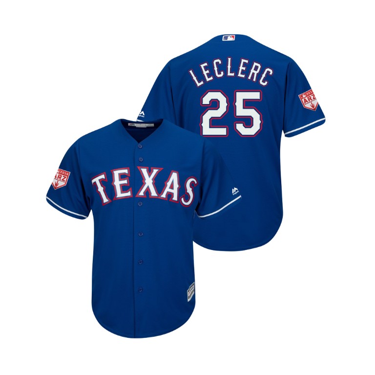 Texas Rangers Royal #25 Jose Leclerc Cool Base Jersey 2019 Spring Training Texas Rangers Royal #25 Jose Leclerc Cool Base Jersey 2019 Spring Training