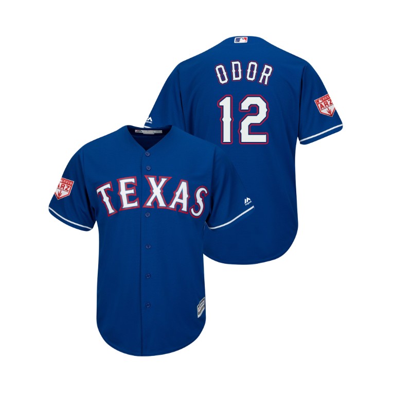 Texas Rangers Royal #12 Rougned Odor Cool Base Jersey 2019 Spring Training