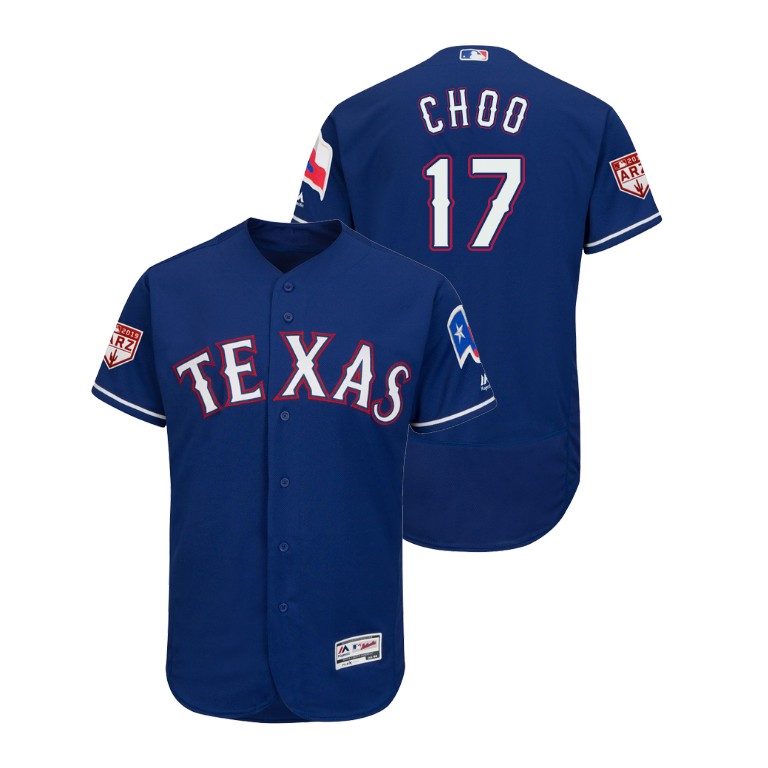 Texas Rangers Royal #17 Shin-Soo Choo Flex Base Jersey 2019 Spring Training Texas Rangers Royal #17 Shin-Soo Choo Flex Base Jersey 2019 Spring Training