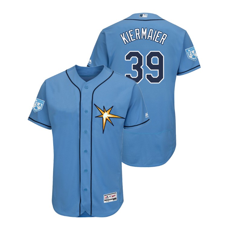 Tampa Bay Rays Light Blue #39 Kevin Kiermaier Flex Base Jersey 2019 Spring Training