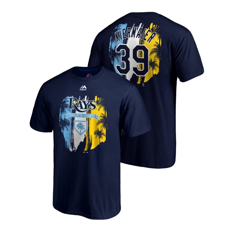 Tampa Bay Rays Navy #39 Kevin Kiermaier Majestic T-Shirt 2019 Spring Training