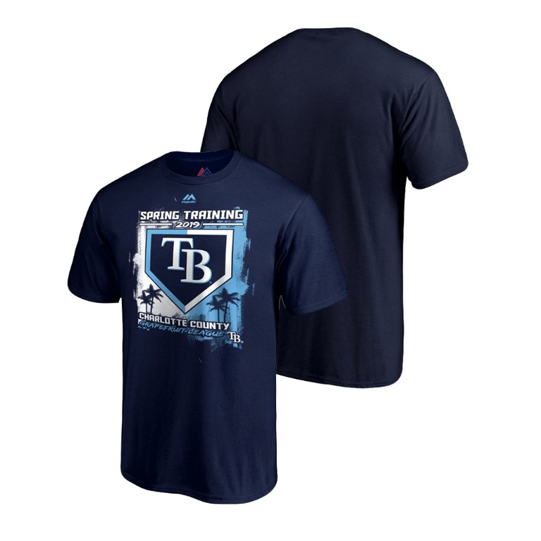 Tampa Bay Rays Base on Balls Navy Grapefruit League T-Shirt 2019 Spring Training Tampa Bay Rays Base on Balls Navy Grapefruit League T-Shirt 2019 Spring Training