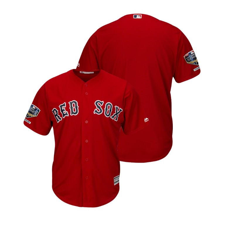Boston Red Sox Scarlet Cool Base Jersey 2018 World Series Champions