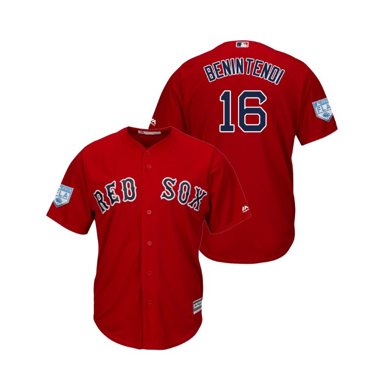 Boston Red Sox Scarlet #16 Andrew Benintendi Cool Base Jersey 2019 Spring Training Boston Red Sox Scarlet #16 Andrew Benintendi Cool Base Jersey 2019 Spring Training