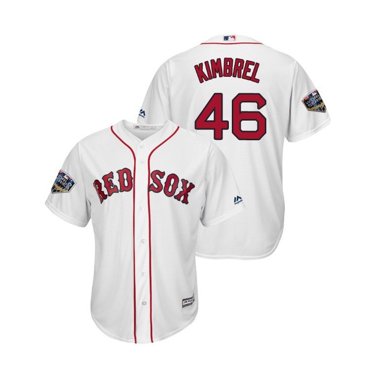 Boston Red Sox White #46 Craig Kimbrel Cool Base Jersey 2018 World Series