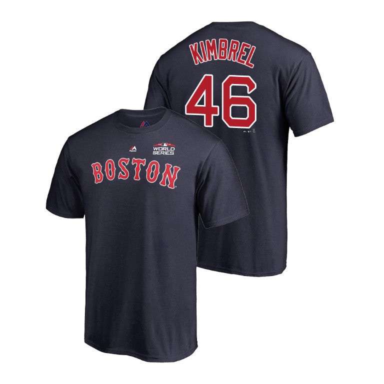 Boston Red Sox Navy #46 Craig Kimbrel Majestic T-Shirt 2018 World Series