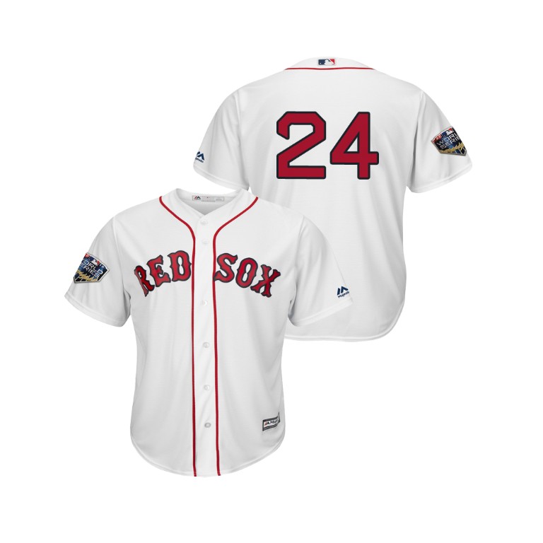 Boston Red Sox White #24 David Price Cool Base Jersey 2018 World Series