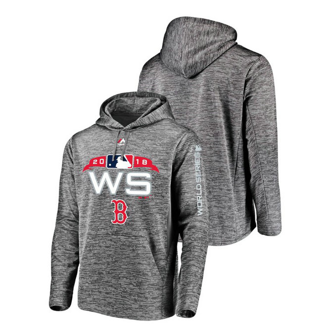 Boston Red Sox Streak Fleece Gray Bound Authentic Collection Hoodie 2018 World Series