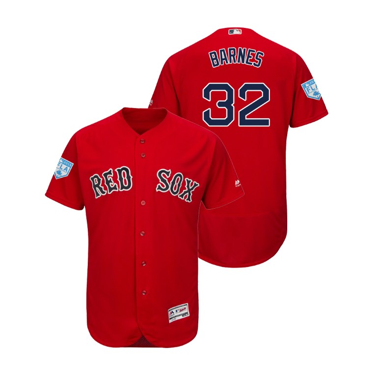 Boston Red Sox Scarlet #32 Matt Barnes Flex Base Jersey 2019 Spring Training