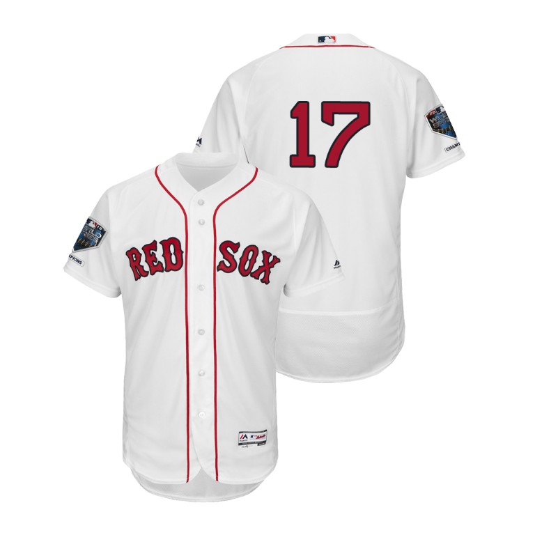 Boston Red Sox White #17 Nathan Eovaldi Flex Base Jersey 2018 World Series Champions Boston Red Sox White #17 Nathan Eovaldi Flex Base Jersey 2018 World Series Champions