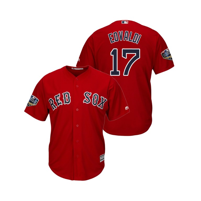 Boston Red Sox Scarlet #17 Nathan Eovaldi Cool Base Jersey 2018 World Series Boston Red Sox Scarlet #17 Nathan Eovaldi Cool Base Jersey 2018 World Series
