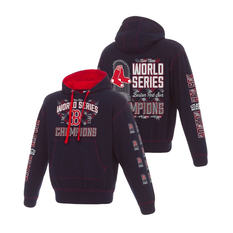 Boston Red Sox JH Design Navy Big & Tall Hoodie 2018 World Series Champions Boston Red Sox JH Design Navy Big & Tall Hoodie 2018 World Series Champions