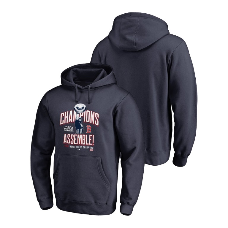 Boston Red Sox Marvel Heroes Navy Hoodie 2018 World Series Champions