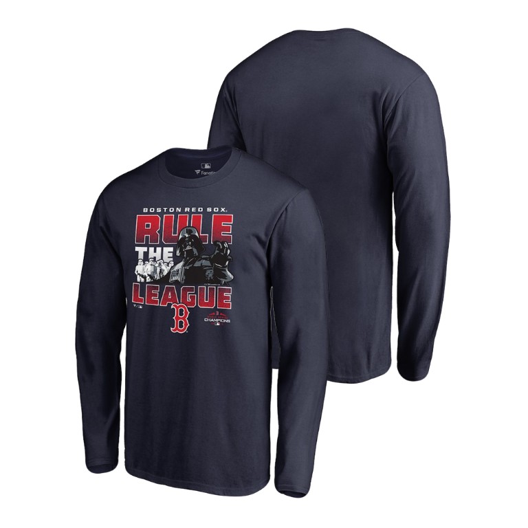 Boston Red Sox Star Wars Rule The League LS Navy T-Shirt 2018 World Series Champions Boston Red Sox Star Wars Rule The League LS Navy T-Shirt 2018 World Series Champions