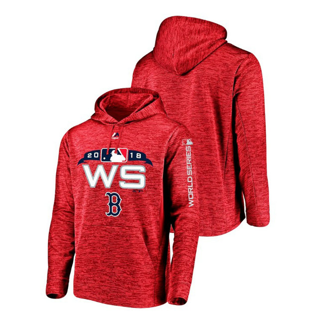 Boston Red Sox Streak Fleece Red Bound Authentic Collection Hoodie 2018 World Series