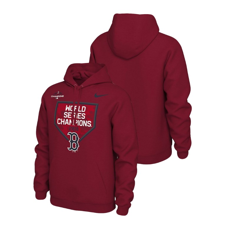 Boston Red Sox Celebration Red Nike Hoodie 2018 World Series Champions