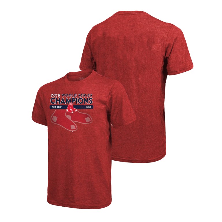 Boston Red Sox Masterful Red Majestic Threads T-Shirt 2018 World Series Champions Boston Red Sox Masterful Red Majestic Threads T-Shirt 2018 World Series Champions
