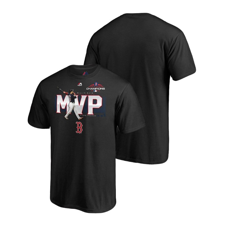 Boston Red Sox Black Steve Pearce MVP Leadoff T-Shirt 2018 World Series Champions