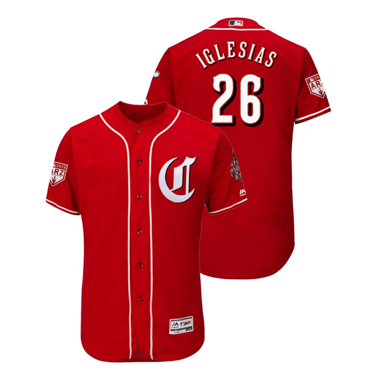 Cincinnati Reds Scarlet #26 Raisel Iglesias Flex Base Jersey 2019 Spring Training Cincinnati Reds Scarlet #26 Raisel Iglesias Flex Base Jersey 2019 Spring Training