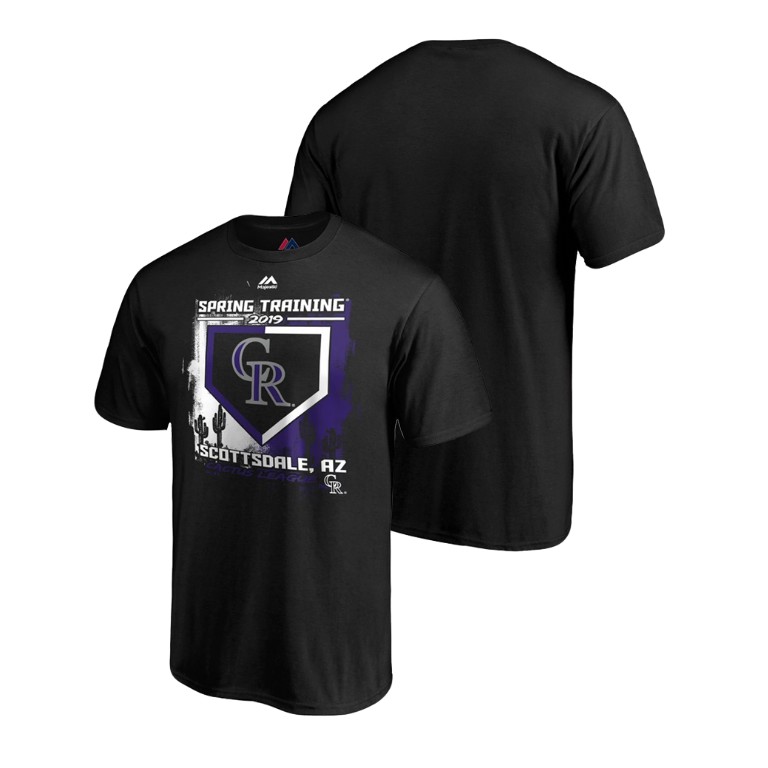 Colorado Rockies Base on Balls Black Cactus League T-Shirt 2019 Spring Training Colorado Rockies Base on Balls Black Cactus League T-Shirt 2019 Spring Training