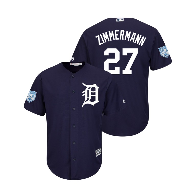 Detroit Tigers Navy #27 Jordan Zimmermann Cool Base Jersey 2019 Spring Training Detroit Tigers Navy #27 Jordan Zimmermann Cool Base Jersey 2019 Spring Training