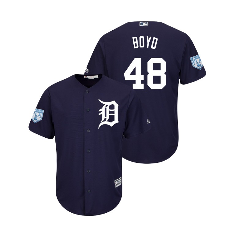 Detroit Tigers Navy #48 Matthew Boyd Cool Base Jersey 2019 Spring Training Detroit Tigers Navy #48 Matthew Boyd Cool Base Jersey 2019 Spring Training