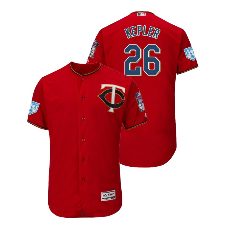 Minnesota Twins Scarlet #26 Max Kepler Flex Base Jersey 2019 Spring Training