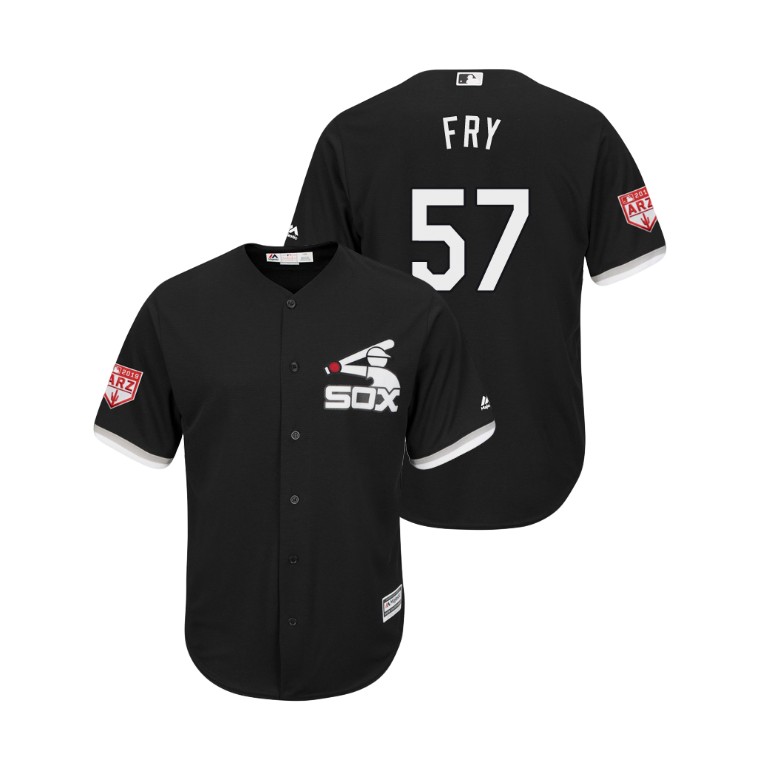 Chicago White Sox Black #57 Jace Fry Cool Base Jersey 2019 Spring Training Chicago White Sox Black #57 Jace Fry Cool Base Jersey 2019 Spring Training
