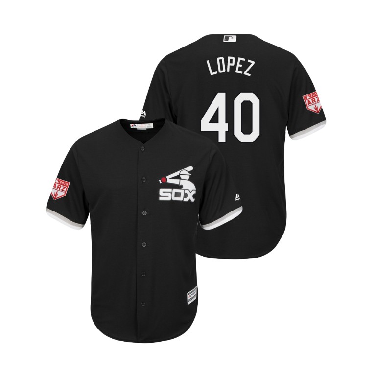 Chicago White Sox Black #40 Reynaldo Lopez Cool Base Jersey 2019 Spring Training Chicago White Sox Black #40 Reynaldo Lopez Cool Base Jersey 2019 Spring Training