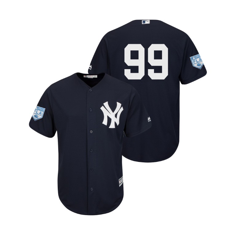 New York Yankees Navy #99 Aaron Judge Cool Base Jersey 2019 Spring Training New York Yankees Navy #99 Aaron Judge Cool Base Jersey 2019 Spring Training