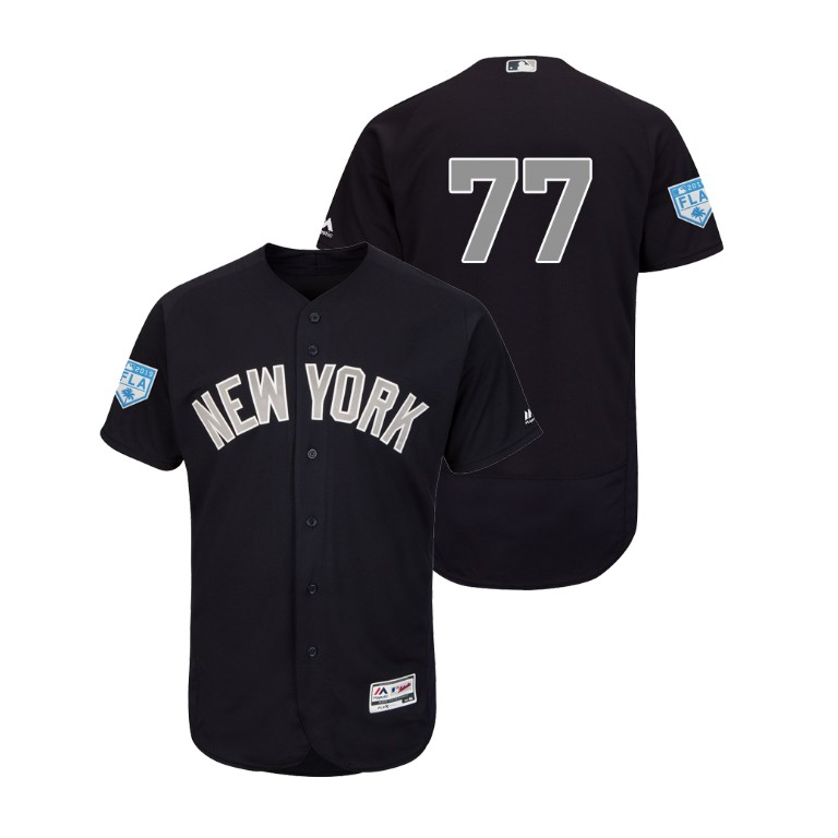 New York Yankees Navy #77 Clint Frazier Alternate Flex Base Jersey 2019 Spring Training New York Yankees Navy #77 Clint Frazier Alternate Flex Base Jersey 2019 Spring Training