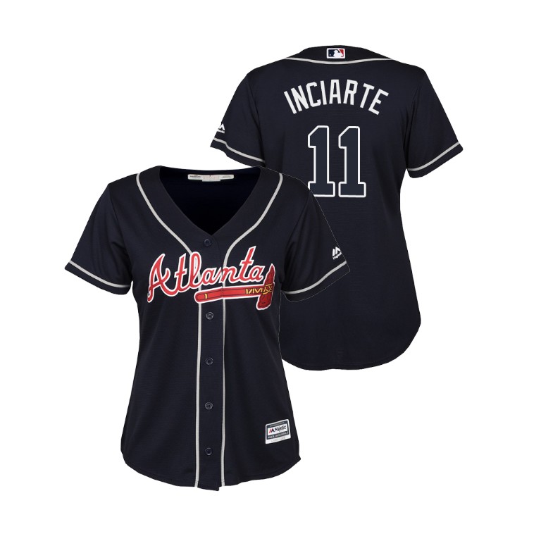 Women - Atlanta Braves Navy #11 2019 Cool Base Ender Inciarte Alternate Jersey Women - Atlanta Braves Navy #11 2019 Cool Base Ender Inciarte Alternate Jersey