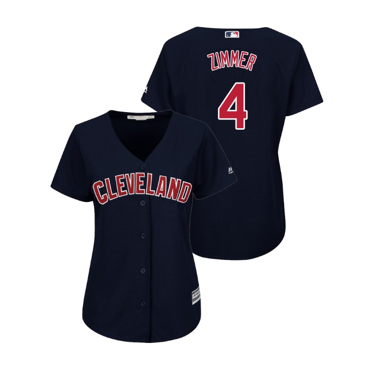 Women - Cleveland Indians Navy #4 2019 Cool Base Bradley Zimmer Alternate Jersey Women - Cleveland Indians Navy #4 2019 Cool Base Bradley Zimmer Alternate Jersey