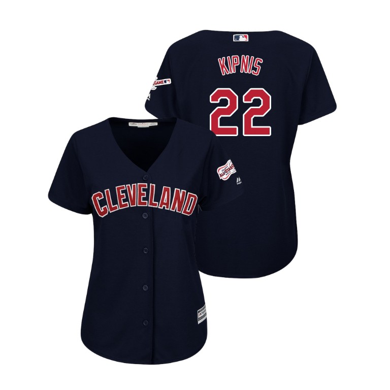 Women - Cleveland Indians 2019 All-Star Game Patch Navy #22 Jason Kipnis Cool Base Jersey Women - Cleveland Indians 2019 All-Star Game Patch Navy #22 Jason Kipnis Cool Base Jersey