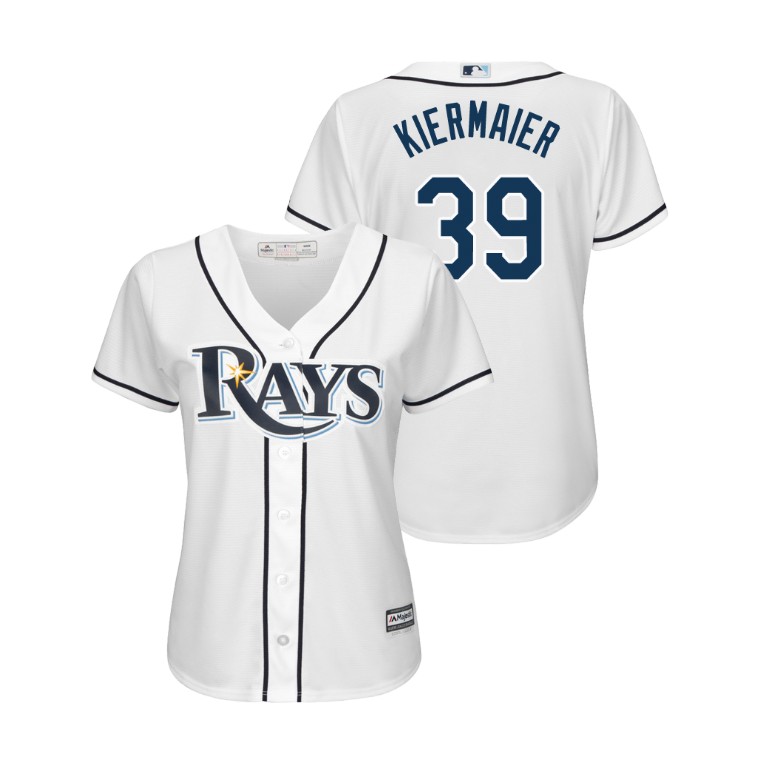 Women - Tampa Bay Rays White #39 2019 Cool Base Kevin Kiermaier Home Jersey