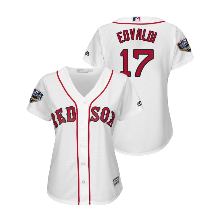 Women - Boston Red Sox White #17 Nathan Eovaldi Cool Base Jersey 2018 World Series Women - Boston Red Sox White #17 Nathan Eovaldi Cool Base Jersey 2018 World Series