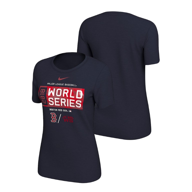 Women - Boston Red Sox Nike Navy Bound Big & Tall T-Shirt 2018 World Series Women - Boston Red Sox Nike Navy Bound Big & Tall T-Shirt 2018 World Series