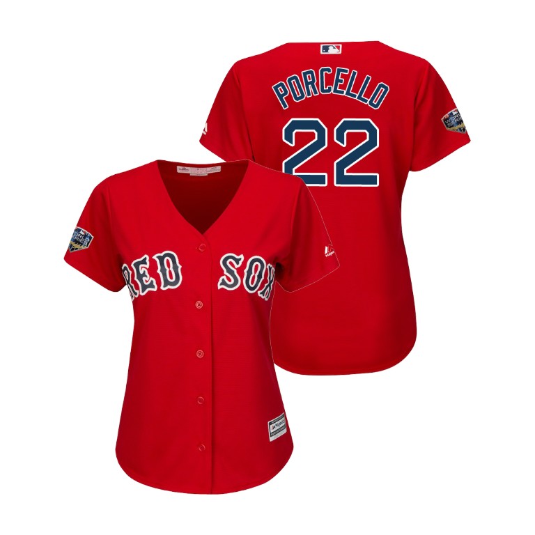 Women - Boston Red Sox Scarlet #22 Rick Porcello Cool Base Jersey 2018 World Series Women - Boston Red Sox Scarlet #22 Rick Porcello Cool Base Jersey 2018 World Series