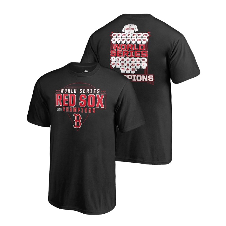Youth Boston Red Sox Jersey 2018 World Series Champions Roster Black T-Shirt 2018 World Series Champions