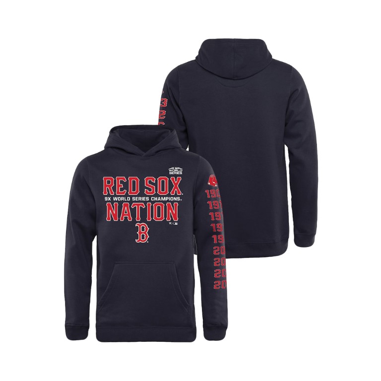 Youth Boston Red Sox Red Sox Nation Navy Hoodie 2018 World Series Champions