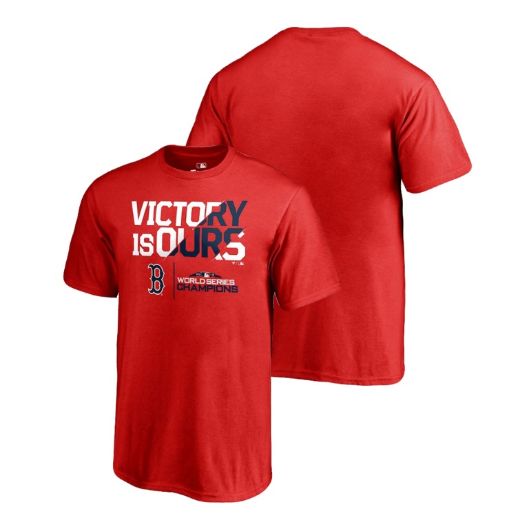 Youth Boston Red Sox Slider Red T-Shirt 2018 World Series Champions