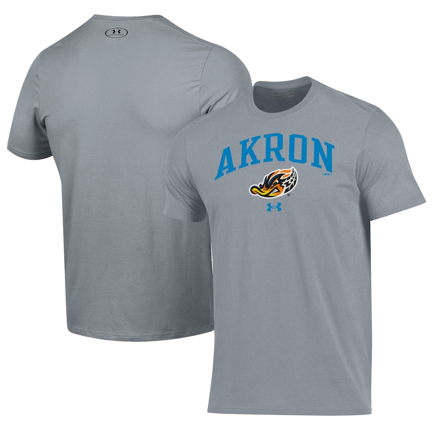 Men's Akron RubberDucks Under Armour Gray Performance T-Shirt Men's Akron RubberDucks Under Armour Gray Performance T-Shirt