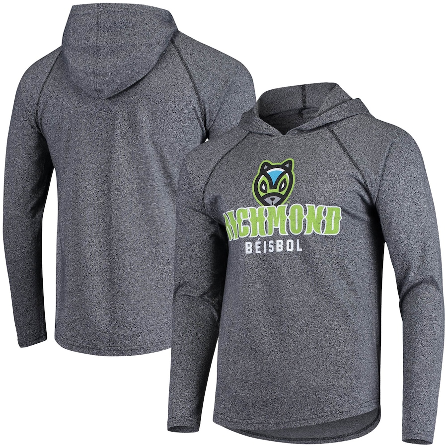 Men's Ardillas Voladoras de Richmond Black Copa de la Diversion Euro Raglan Pullover Hoodie Men's Ardillas Voladoras de Richmond Black Copa de la Diversion Euro Raglan Pullover Hoodie